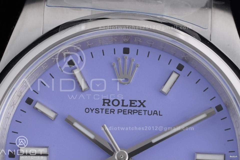 VR Oyster Lavender 904L SmoothTexture KRF Steel 36mm Edition Perpetual 962 1:1 Dial Best 126000 0704